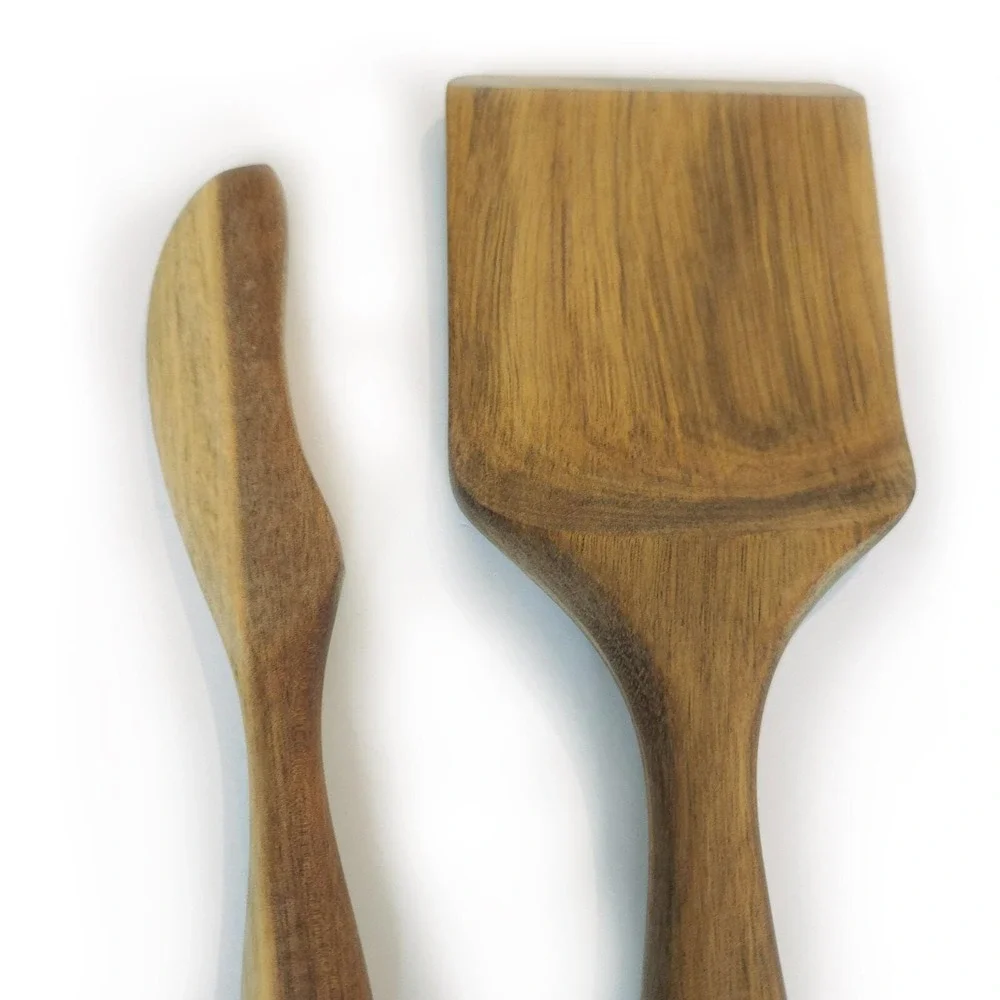 NEW ***Beautiful*** Mad Hungry Original 4-Piece Acacia wood‎ Spurtle Set Boxed